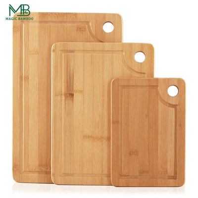 Tablas para cortar y servir bambú con soporte
