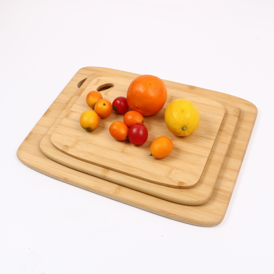 Plato de corte rectangular de madera personalizado para cortar verduras duraderas en la cocina