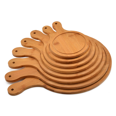 Kitchen Charcuterie Board con diseños personalizados y BAMBOO Round Pizza Cutting Board