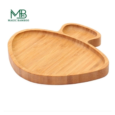 Diseños personalizados Placa de succión para niños pequeños bandeja multifuncional de bambú para bebés