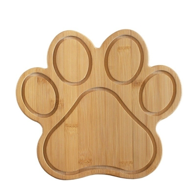 Tablero de bambú natural sostenible con tableros de queso en forma de pata certificado CE / UE