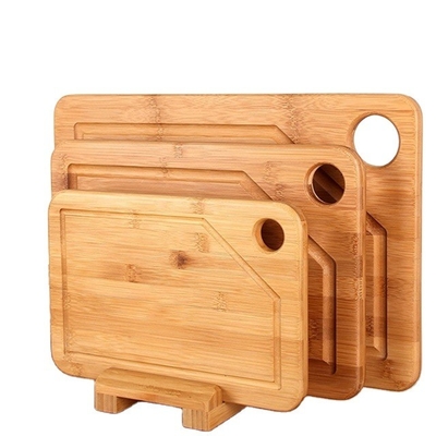 Un tablero de talla de bambú de tamaño extra grande para carne de pavo BBQ Diseños personalizados aceptados