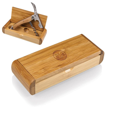 Diseño funcional Caja de regalo de escultura de bambú sacacorchos de lujo 31.75 x 31.75 x 19cm