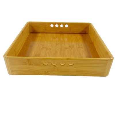 Envases de cocina rectangulares cuadrados de bambú