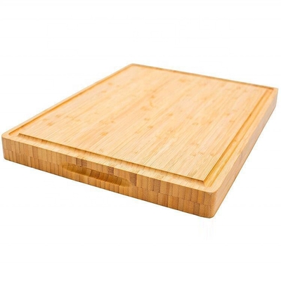 37*27*5cm Tabla de corte de bambú con cuchillo con logotipo personalizado para cocina moderna