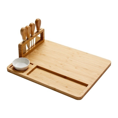 Lavadora de platos Queso seguro Tabla de corte de bambú bandeja de servicio
