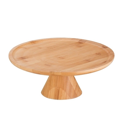 OEM / ODM bandeja decorativa redonda de bambú para la fiesta de bodas estilo moderno
