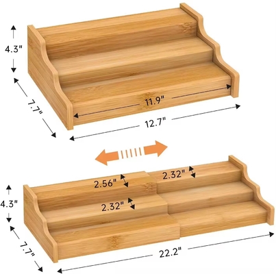 32.5x21.5x11cm Armarios de cocina modernos Display Estante de almacenamiento Número de niveles Cuatro capas