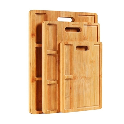 Tabla de corte de bambú natural ecológica 30*21.1*1.5cm Tamaño Logotipo personalizado para cocina