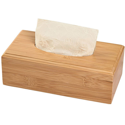 Diseño personalizado Aceptado para el hogar Diseño fresco Capa de contenedor de caja de tejido de bambú sostenible
