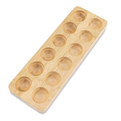 Display de huevos de bambú para mostradores ecológicos