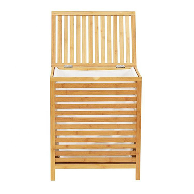 Cesta de lavadora de bambú para lavar ropa sucia