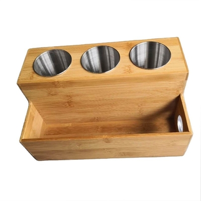 Cubierto de bambú para el baño, secador de cabello y estripador