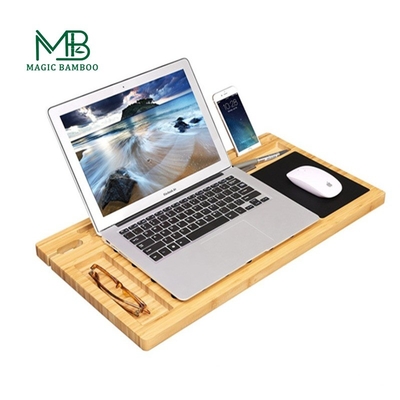 Talla de teléfono portátil de bambú escritorio portátil multifuncional