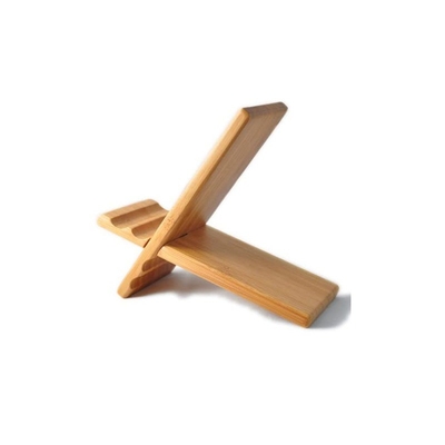Sostenible de bambú plegable soporte de computadora portátil soporte de tabletas