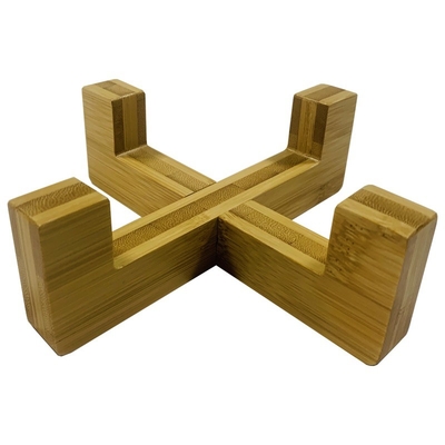 Singular Multicolor Cuenco para Perros de Bambú Natural Añadir Cuenco 7.5cm de altura para el exterior