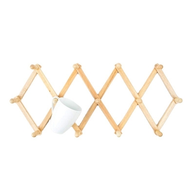 Capota de bambú natural sólido para colgar toallas vestidos y abrigos 86.68x17x5cm