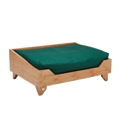 OEM Cuadro de cama de gato de bambú sólido para perros pequeños medianos grandes PET