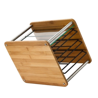 Organice convenientemente sus cápsulas de café con este contenedor y cajón de bambú sostenible