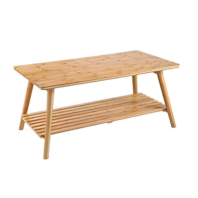 Muebles de bambú sólido multifunción Mesa de café simple y moderna para casas pequeñas