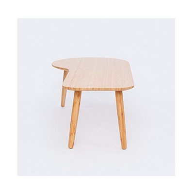 Mesa de café de madera de bambú para oficina