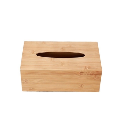 MB-HW096 Bandeja de toallas de papel rectangular de bambú natural simple para la cocina y el baño
